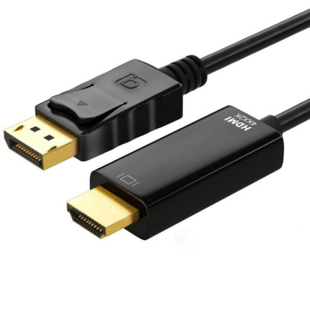 Astrotek 2m DisplayPort DP to HDMI Cable Converter Adapter - Male to Male 4K Resolution For Laptop PC to Monitor Projector HDTV 