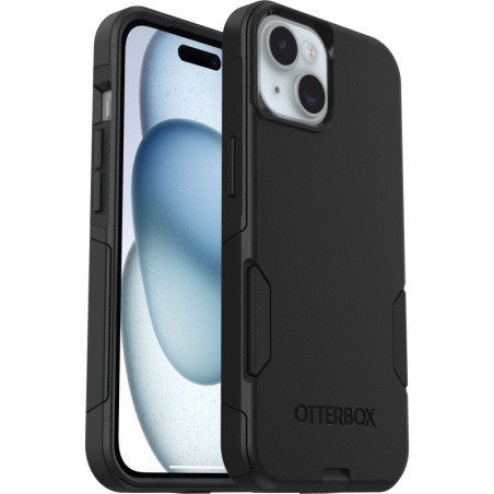 OtterBox Commuter Apple iPhone 15 / iPhone 14 / iPhone 13 (6.1') Case Black - (77-92605), DROP+ 3X Military Standard, Dual-Layer
