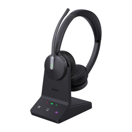 Yealink WH64 Dual UC DECT Wireless Headset, DECT & Bluetooth Wireless Technology,3-Mic Noise Cancellation,UC Certified, Charging