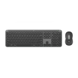 Logitech SIGNATURE SLIM COMBO MK950 -Graphite Keyboard Full-size layout with number pad Mouse 1000 DPI 1-Year Limited Hardware W