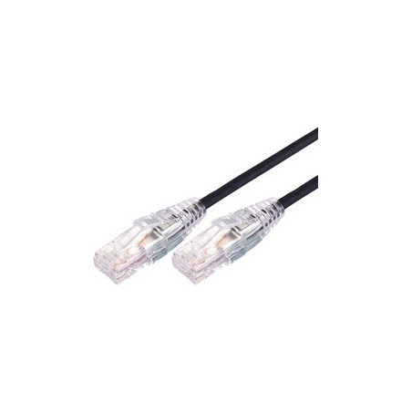 Comsol 1.5m 10GbE Ultra Thin Cat 6A UTP Snagless Patch Cable LSZH (Low Smoke Zero Halogen) - Black