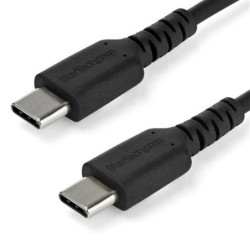 StarTech 2 m (6.6 ft) USB C Cable Black Aramid Fiber