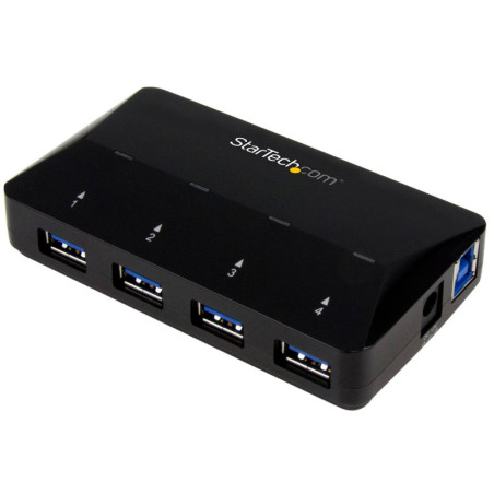 StarTech 4-Port USB 3.0 (5Gbps) Hub w/ 2.4A Dedicated Fast-Charge Pt
