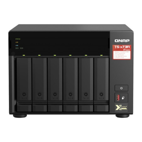 QNAP TS-673A-8G 6 Bay Diskless NAS AMD V1500B Quad Core 2.2GHz CPU 8GB RAM