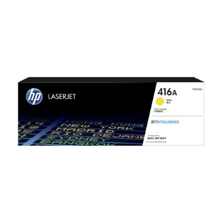 HP 416A Yellow Toner - Approx 2.1K Pages - M454 - M479 - M455 - M480 Models