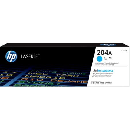 HP 204A Cyan Toner - Approx 900 Pages - For M154 - M180 - M181 Printers