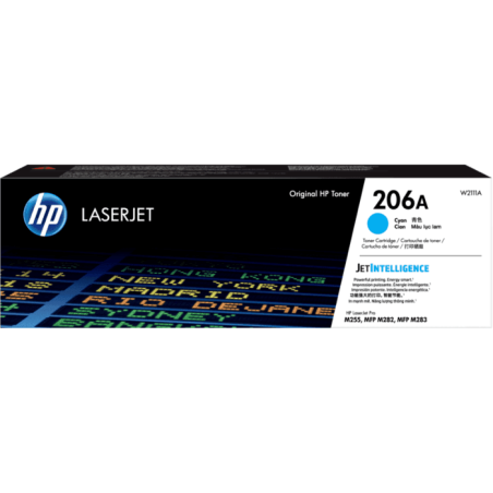 HP 206A Cyan Toner - Approx 1.25K Pages - For M283 - M255 Printers