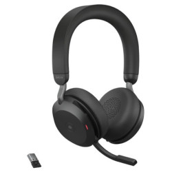 Jabra Evolve2 75 MS ANC Stereo Bluetooth Headset (USB Dongle + Charging Stand)