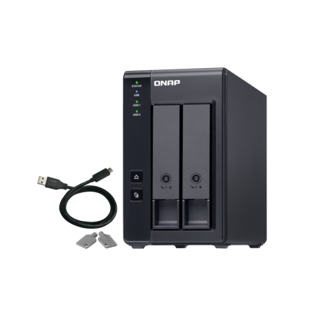 QNAP TR-002 2-Bay Diskless USB-C Direct Attached Storage Expansion Unit