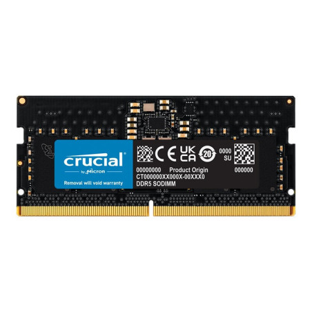 Crucial 8GB (1x 8GB) DDR5 4800MHz SODIMM Laptop Memory