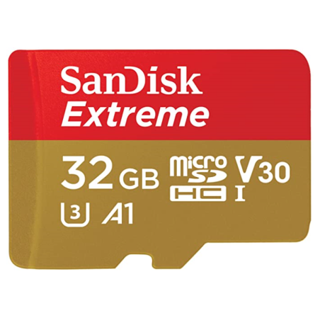 SanDisk Extreme 32GB microSD SDHC V30 U3 C10 A1 UHS-1 100MB/s R 60MB/s W 4x6 SD Adaptor Android Smartphone Action Camera Drones 
