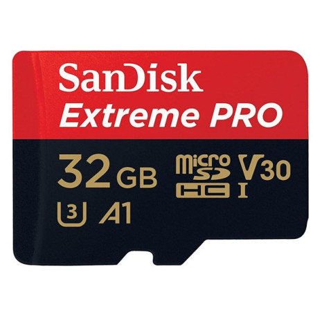SanDisk Extreme Pro 32GB microSD SDHC SQXCG 100MB/s 90MB/s V30 U3 C10 UHS-1 4K UHD Shock temperature water & X-ray proof with SD