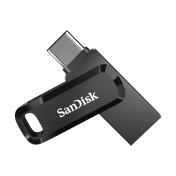 SanDisk 128GB Ultra Dual Drive Go 2-in-1 USB-C & USB-A Flash Drive Memory Stick 150MB/s USB3.1 Type-C Swivel for Android Smartph