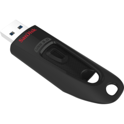SanDisk Ultra 32GB USB3.0 Flash Drive ~130MB/s Memory Stick Thumb Key Lightweight SecureAccess Password-Protected Retail 5yr BLU