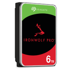 Seagate Ironwolf Pro - NAS - 3.5in HDD - 6TB - Sata 6GB/S - 7200Rpm - 256Mb Cache - 5 Years Or 2M Hours Mtbf Warranty