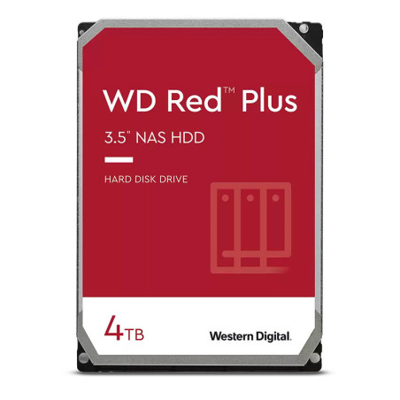 Western Digital WD Red Plus 4TB 3.5in SATA III NAS Hard Drive - WD40EFPX