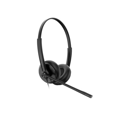 Yealink UH34 Dual Ear Wideband Noise Cancelling Microphone - USB Connection - Leather Ear Cushions - Designed for Microsoft Team